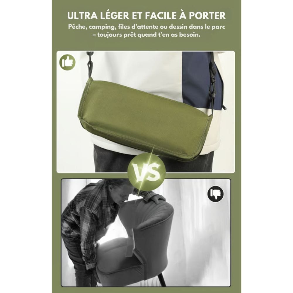 Norvo | 2-i-1 Stolveske – Ultralett Sammenleggbar Ryggsekk med Innebygd Sete