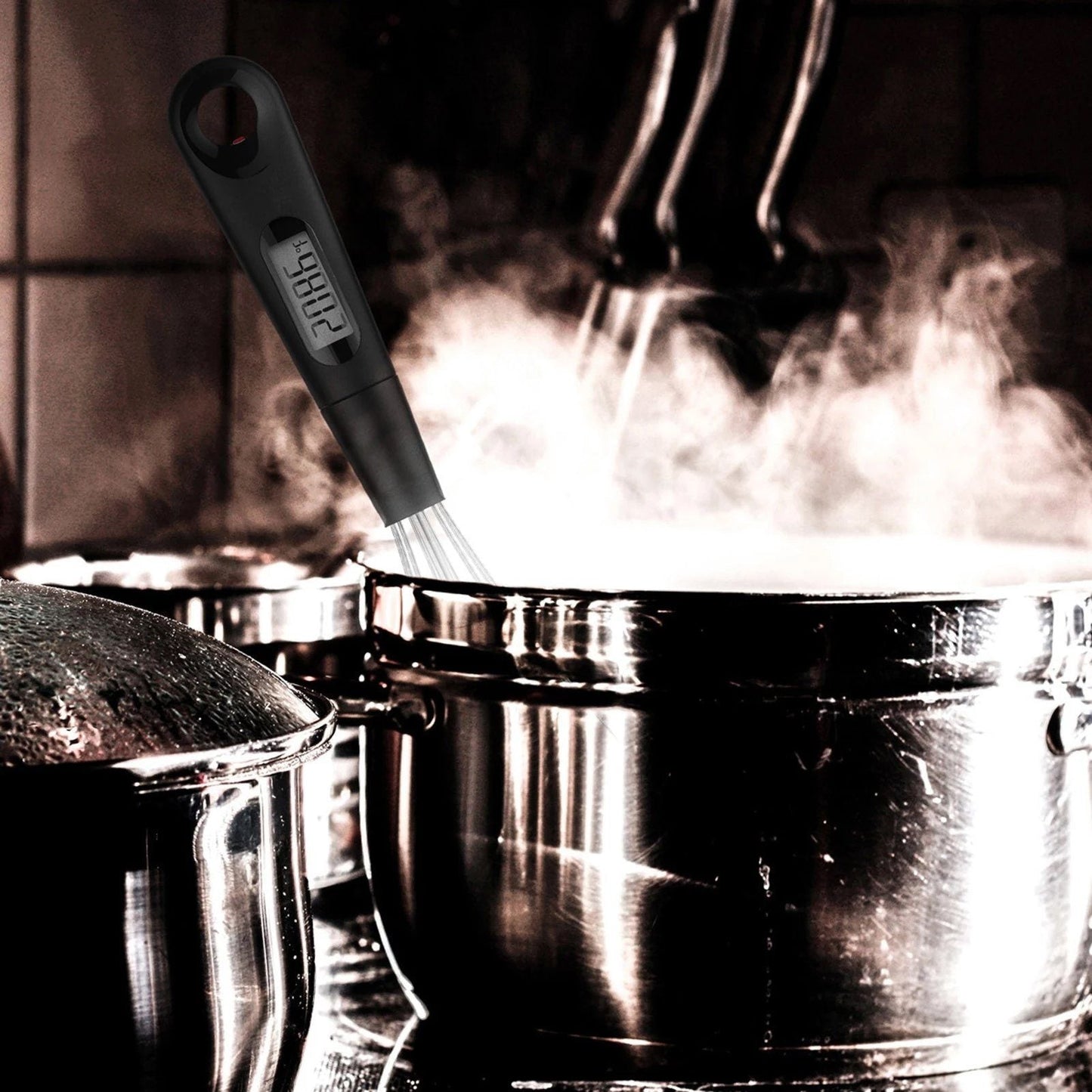 Norvo | 2-i-1 Instant-lese Mat Termometer og Eggvisp