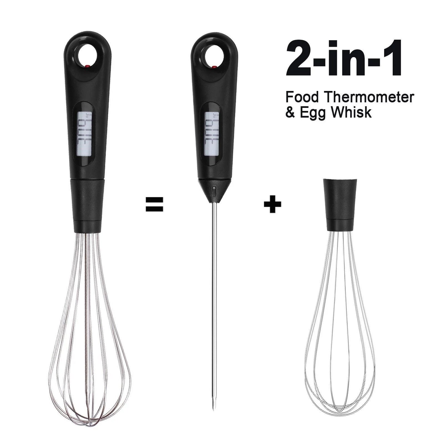 Norvo | 2-i-1 Instant-lese Mat Termometer og Eggvisp