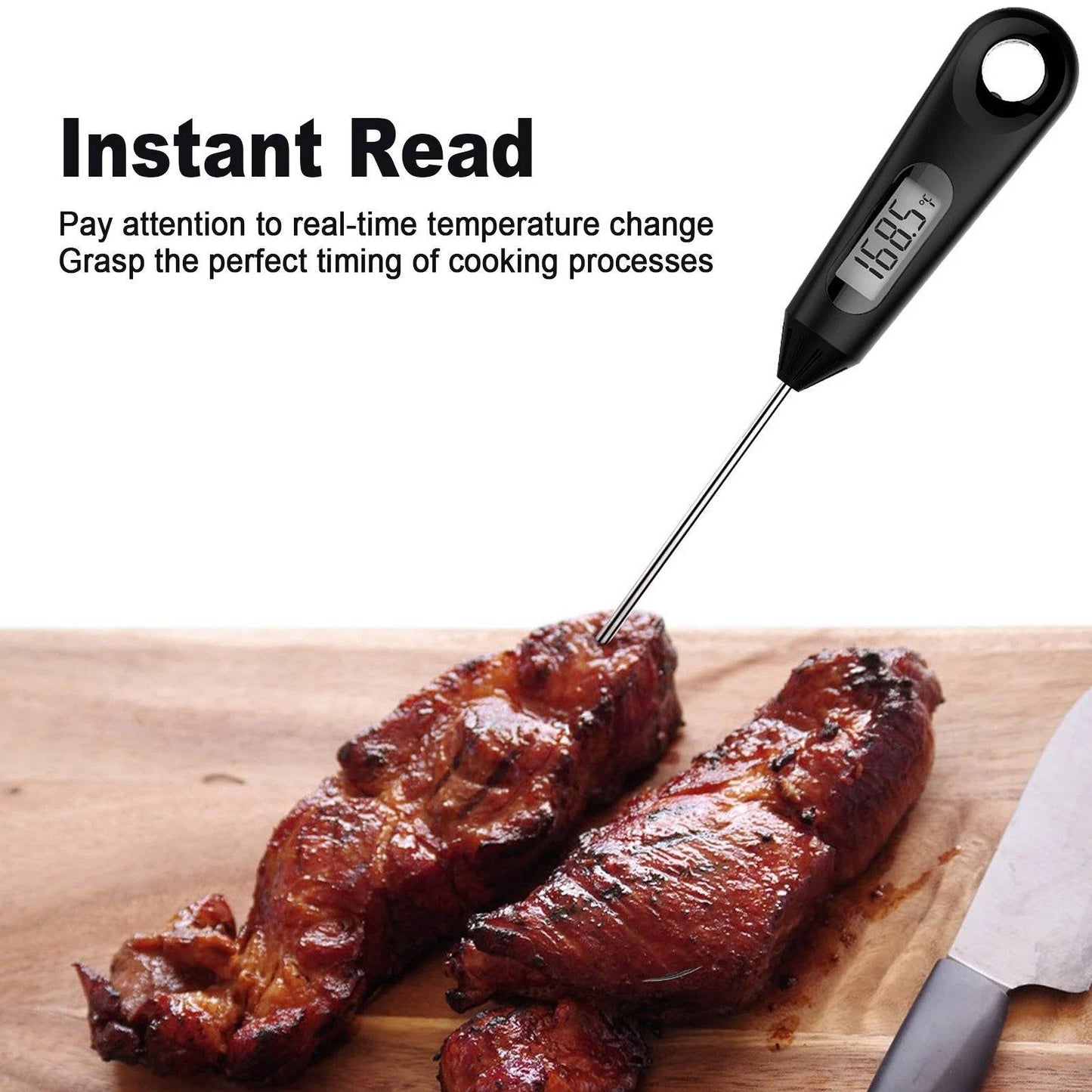 Norvo | 2-i-1 Instant-lese Mat Termometer og Eggvisp