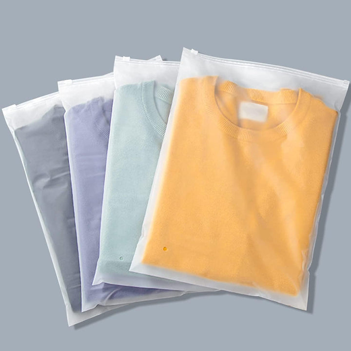 Frendorf | Multibruks frostet glidelåsposer – 20-pack plastklesekker (Kjøp 2 sett, få 1 GRATIS)