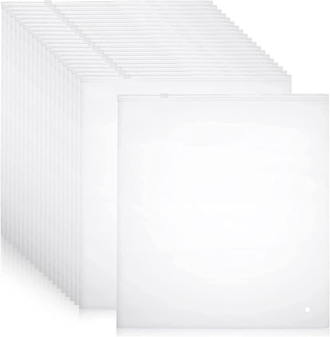 Frendorf | Multibruks frostet glidelåsposer – 20-pack plastklesekker (Kjøp 2 sett, få 1 GRATIS)