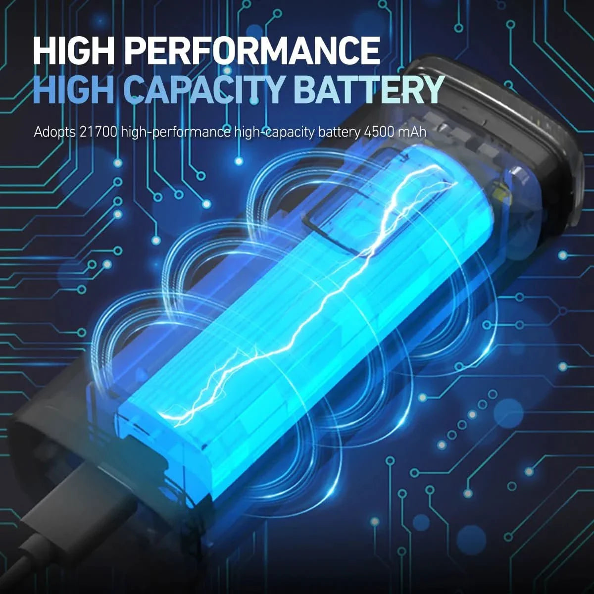 Norvo | Kraftig LED sykkellykt med 2000 lumen og IPX6 vanntettekking