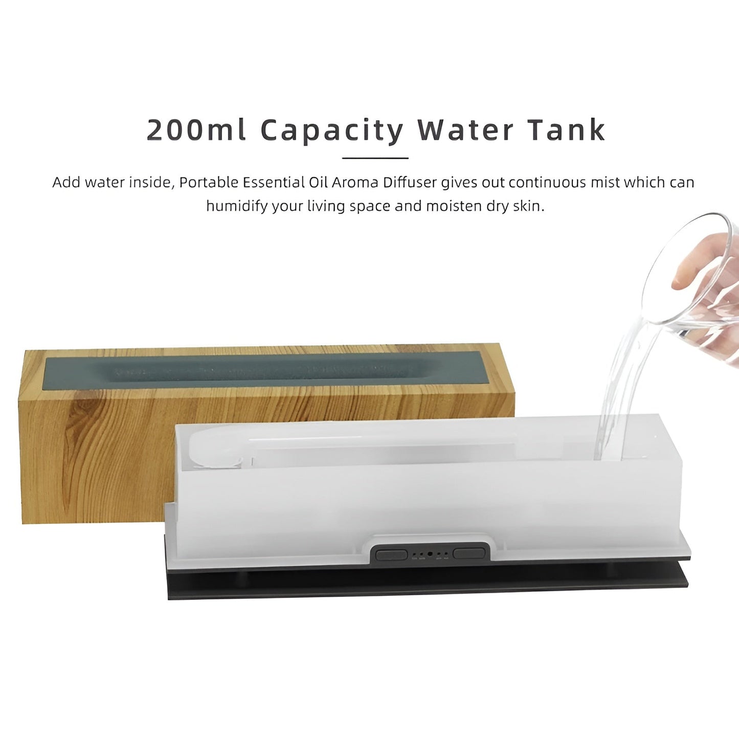 Norvo | AtmosphereMist 3-i-1 Luftfukter med Flamme Lys og Aroma