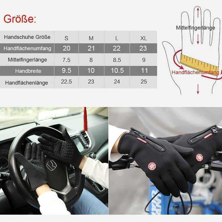 Norvo | Premium varme vind- og vanntette touchscreen hansker unisex