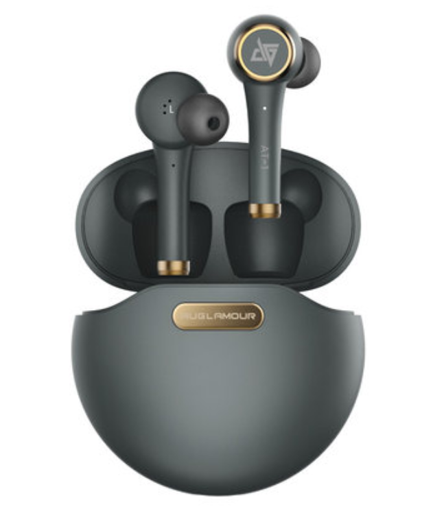 Norvo | Bluetooth 5.0 True Wireless Stereo Ørepropper med innebygd mikrofon, IPX5 vanntett, førsteklasses lyd, for sport, løping og mer