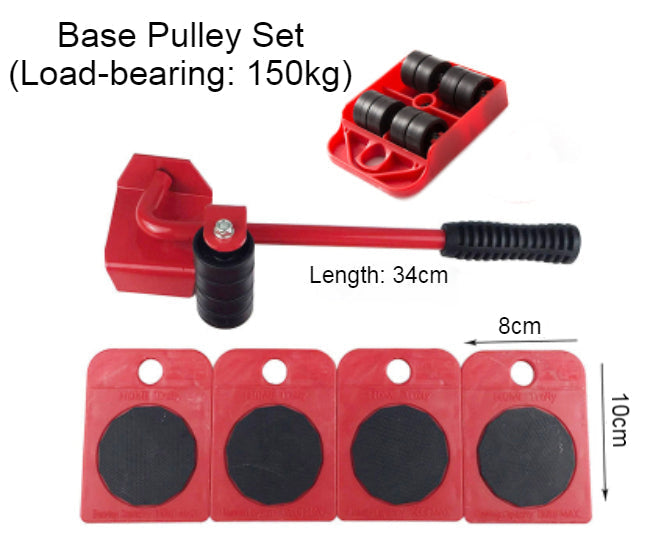 Norvo | Mini Gulvjekk med Svingbare Hjul, Anti-frakoblingsdesign, Sterk Lastbærende Kapasitet, for Hjemmebruk, Flytting av Tunge Gjenstander