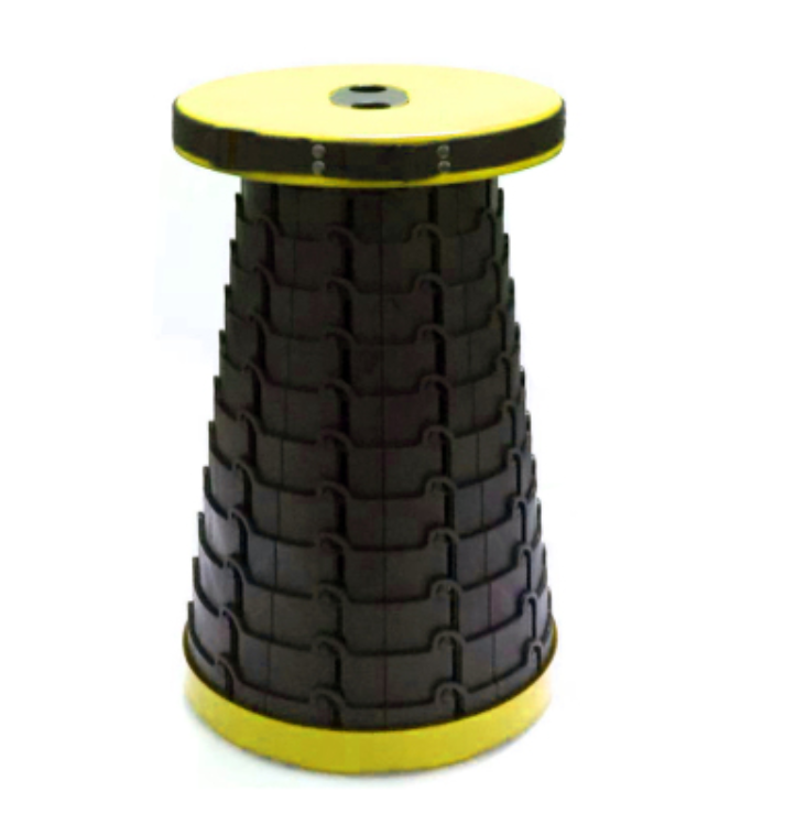 Norvo | Bærbar og lett sammenleggbart stol, med maksimal belastning 150kg og tolv nivåer, for fiske, grill, utendørs, innendørs, kjøkken og mer