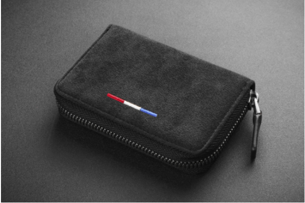Norvo | Large Capacity Slim Woven Suede Card Holder, for Shopping, Travelling, Jogging or Working