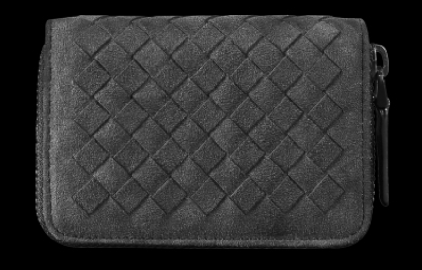 Norvo | Large Capacity Slim Woven Suede Card Holder, for Shopping, Travelling, Jogging or Working