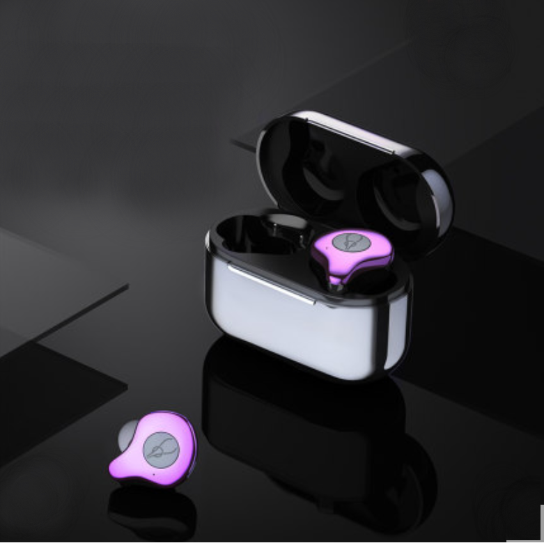 Norvo | Bluetooth5.0 TWS True Wireless Mini In-Ear Hodetelefoner med Ultra Lang Ventetid, Bilateral Stereo, Aktiv Støydemping, IPX5 Vanntett, Lav Latens, for Læring, Sport, Lytting til Musikk, Anrop