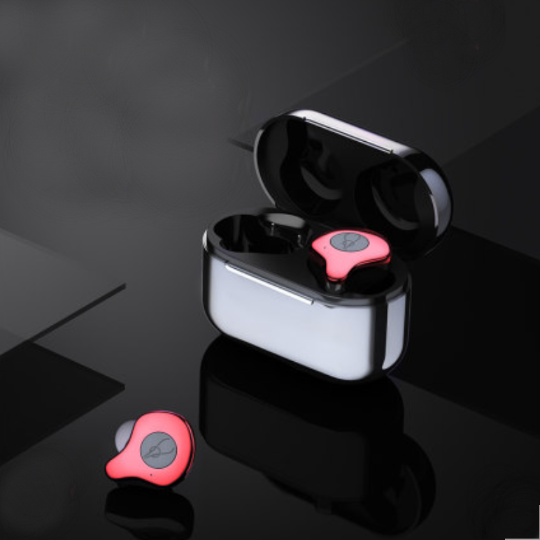 Norvo | Bluetooth5.0 TWS True Wireless Mini In-Ear Hodetelefoner med Ultra Lang Ventetid, Bilateral Stereo, Aktiv Støydemping, IPX5 Vanntett, Lav Latens, for Læring, Sport, Lytting til Musikk, Anrop
