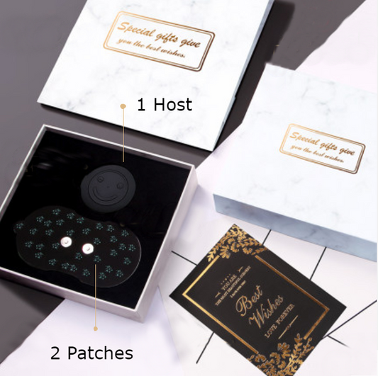 Norvo | Bærbar oppladbar smart mini massasjeger med pulsmassasje, 6 moduser og 10 intensiteter for arbeid, underholdning, kjøring og reise