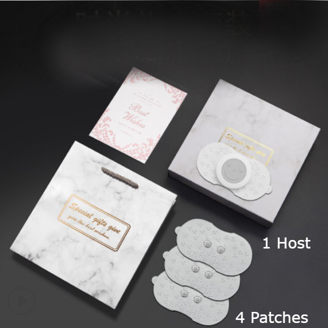 Norvo | Bærbar oppladbar smart mini massasjeger med pulsmassasje, 6 moduser og 10 intensiteter for arbeid, underholdning, kjøring og reise