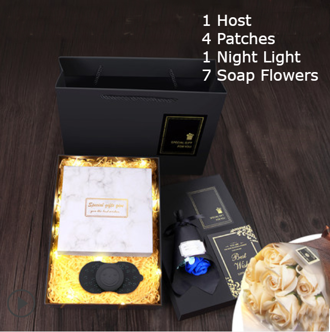 Norvo | Bærbar oppladbar smart mini massasjeger med pulsmassasje, 6 moduser og 10 intensiteter for arbeid, underholdning, kjøring og reise