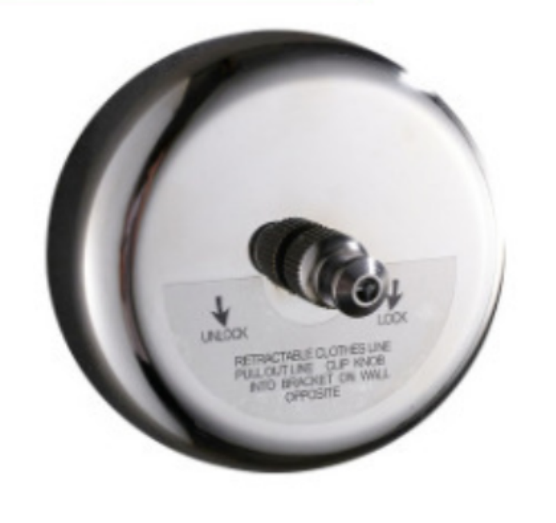 Norvo | Punch-fri Uttrekkbar Rustfritt Stål 2.8m Klessnor med 180¬∞ Gratis Installasjon & Rustfritt Stål Tau, Korrosjonsbestandig, Ingen Rust, Unngå Å Falle Av, for Hjem & Reise