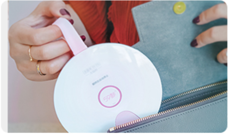 Norvo | Bærbar Smart UV Sterilisator med Tyngdesensor, Auto-av, 19 Sekunder Rask Sterilisering, 5 LED-lamper og Smart Barnevern, Egnet for Desinfisering av Servise, Tannbørster og Mer