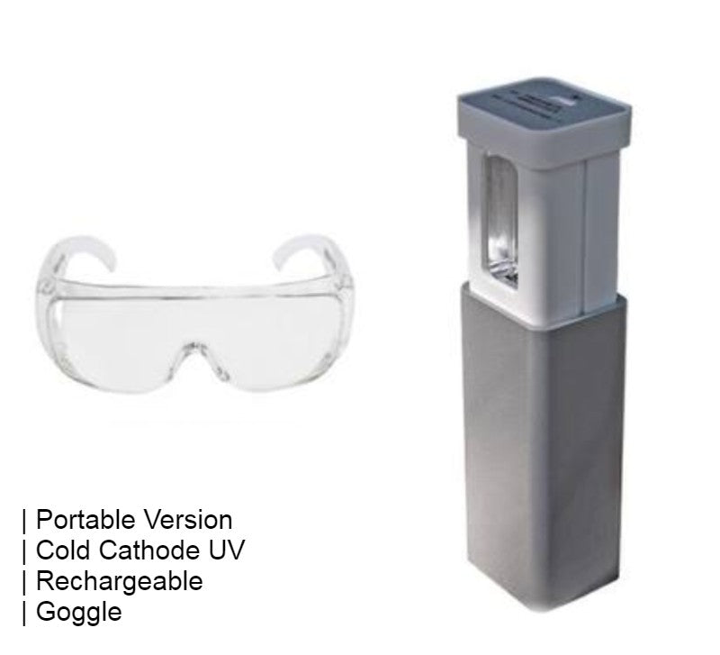 Norvo | Bærbar håndholdt UV-desinfiseringslampe for hjem og reise, med LED UV-desinfeksjon, enkel betjening, rask og effektiv, egnet for sofa, servise, klær og mer