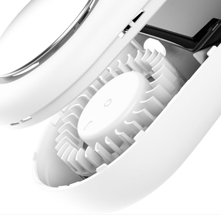 Norvo | Bærbar hengende nakke elektrisk vifte, med USB-lading, 360¬∞ annular myk vind og dobbel frekvenskonverterende magnetisk opphengsmotor, for kontor, reise og utendørs