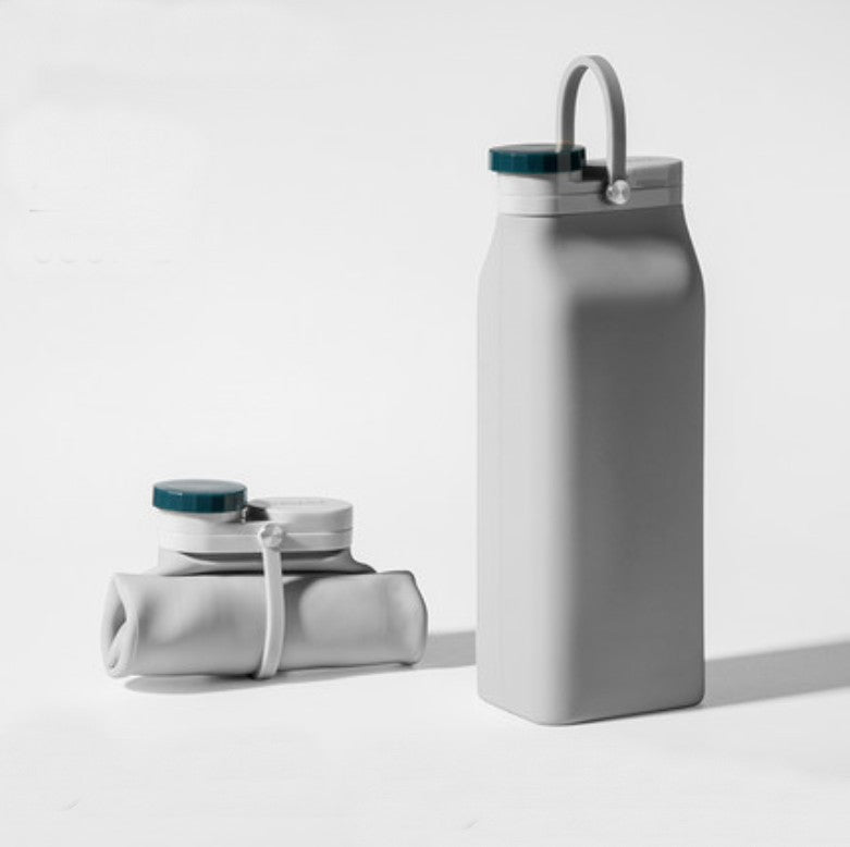 Norvo | Bærbar Silikon Vannflaske, med Høytemperatur Resistens Design, Enkel å Rengjøre, Sammenleggbar, Stor Kapasitet og Matkvalitet Silikon, for Reise, Sport, Camping og Mer