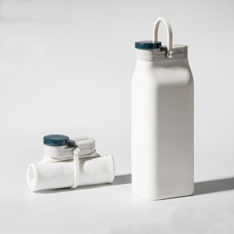 Norvo | Bærbar Silikon Vannflaske, med Høytemperatur Resistens Design, Enkel å Rengjøre, Sammenleggbar, Stor Kapasitet og Matkvalitet Silikon, for Reise, Sport, Camping og Mer