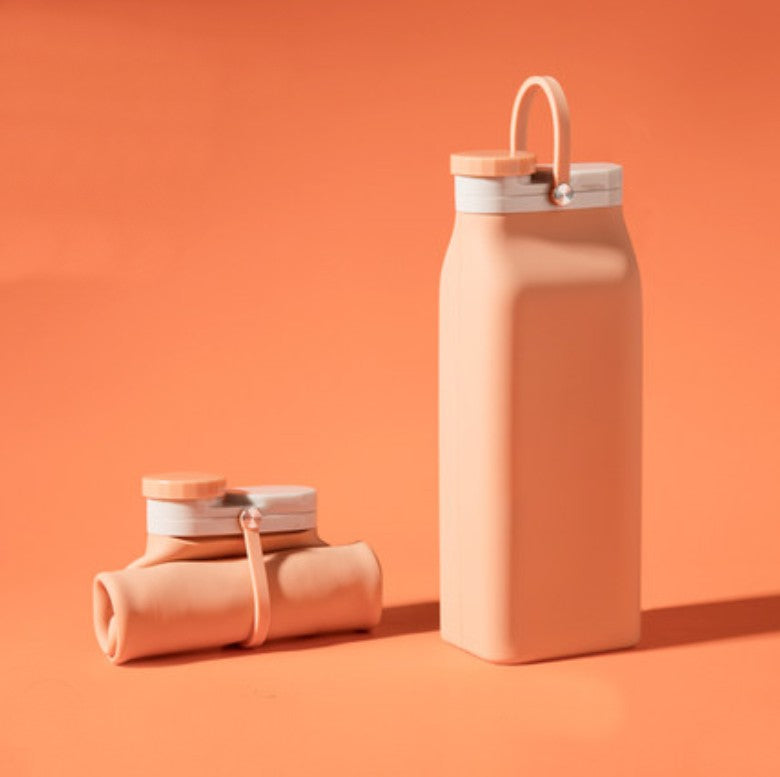 Norvo | Bærbar Silikon Vannflaske, med Høytemperatur Resistens Design, Enkel å Rengjøre, Sammenleggbar, Stor Kapasitet og Matkvalitet Silikon, for Reise, Sport, Camping og Mer