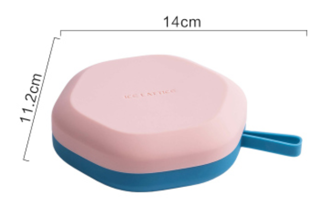 Norvo | Silikon Isform med 12 Sekskantede eller 24 Firkantede Huller, med Matkvalitets Silikon, Støvbeskyttende Lokk, Oppvaskmaskinsikker og Enkel å Ta Ut