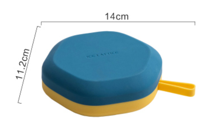 Norvo | Silikon Isform med 12 Sekskantede eller 24 Firkantede Huller, med Matkvalitets Silikon, Støvbeskyttende Lokk, Oppvaskmaskinsikker og Enkel å Ta Ut