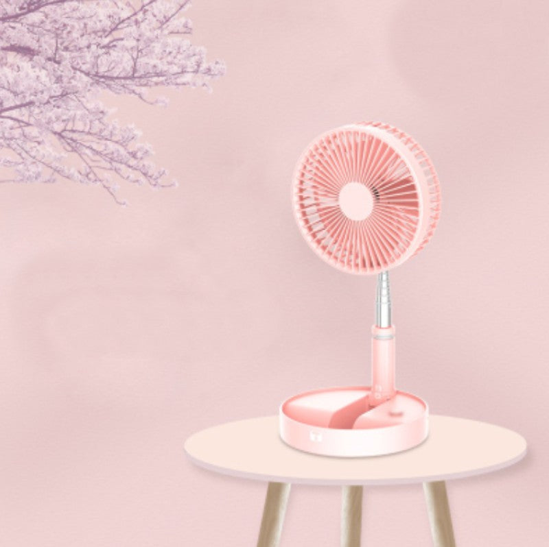 Norvo | Multifunksjonell Uttrekkbar Vifte, med Sterk Vind, Lang Batterilevetid, Tre Justerbare Vinkler, Justerbar Vind, for Skrivebord og Gulv