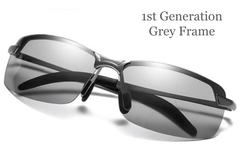 Norvo | Smart Fargeforandrende Solbriller, UV-Bestandig Polarisert Dag- og Nattbriller, for Kjøring, Surfe, Surfe, Ståløping, Fisking og Mer