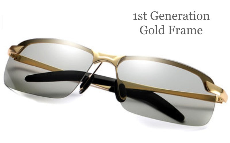 Norvo | Smart Fargeforandrende Solbriller, UV-Bestandig Polarisert Dag- og Nattbriller, for Kjøring, Surfe, Surfe, Ståløping, Fisking og Mer