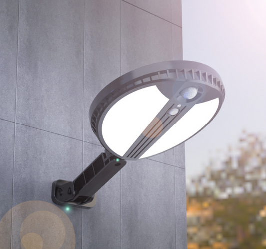 Norvo | Ultra Bright Utendørs Sollys med Fjernkontroll, Tre Lystilstander, for Utendørs, Gårdsplass, Hjem, Korridor, Gjerde og Vei