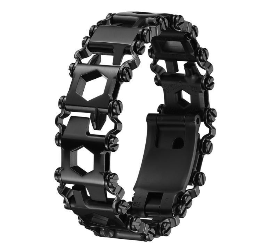 Norvo | 29-i-1 Multifunksjonell Rustfritt Stål Klokkerem/Armbånd, med 29 Skjulte Praktiske Verktøy, for Seiling, Reiser, Camping & Fotturer