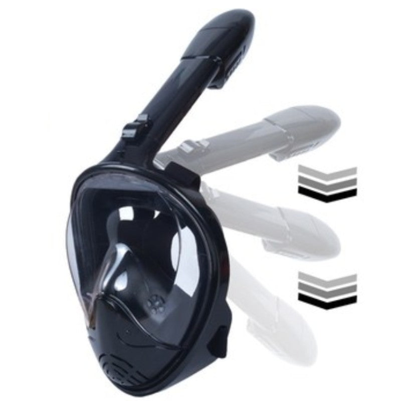 Norvo | Sammenleggbart Heldekkende Snorkelmaske, med 180 Grader Panoramautsikt, Antidugg & Antilekkasjedesign, for Barn og Voksne (1 stk)