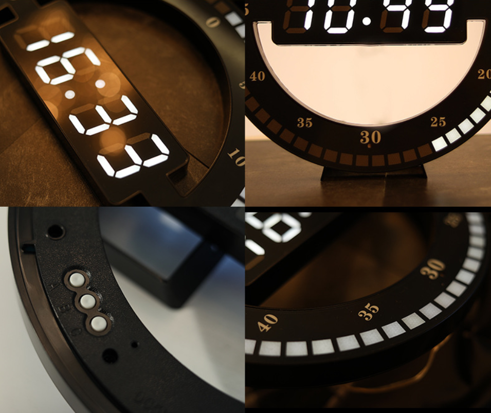 Norvo | Den enkleste og kuleste LED-veggklokken, for hjem, kontor og mer