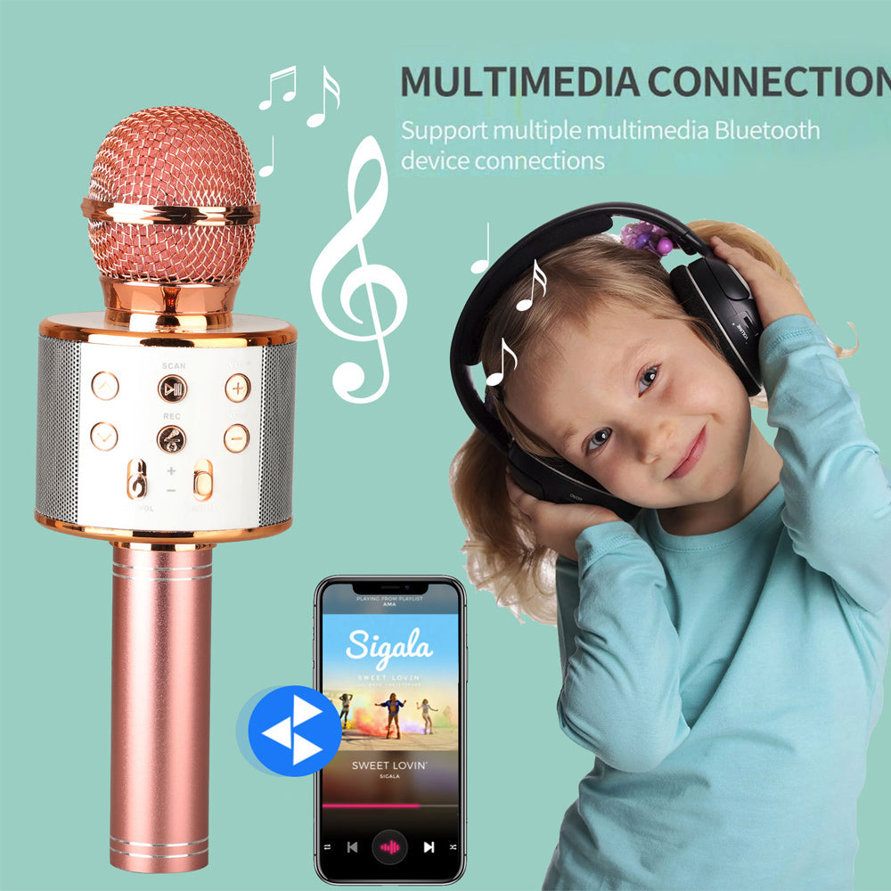Norvo | Oppladbar trådløs Bluetooth karaoke mikrofon
