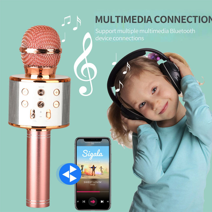 Norvo | Oppladbar trådløs Bluetooth karaoke mikrofon