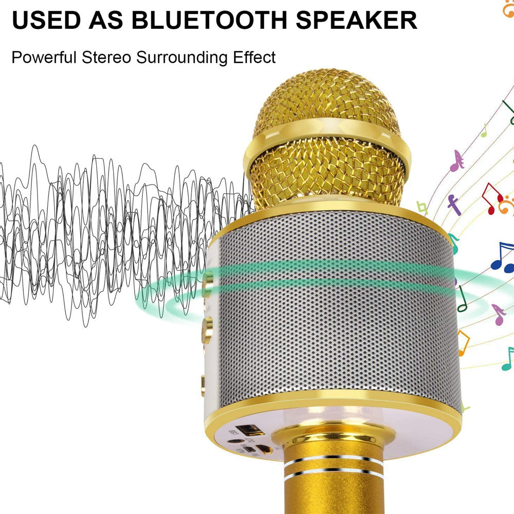 Norvo | Oppladbar trådløs Bluetooth karaoke mikrofon