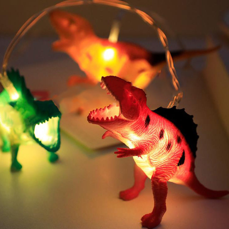 Norvo | Kreativ tegneserie dinosaur dekorasjon LED batteriboks lyskjede