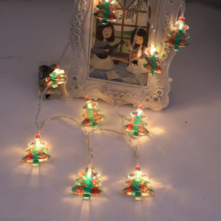 Norvo | Jule Santa Claus Dekorative LED Batteri Lyskjede