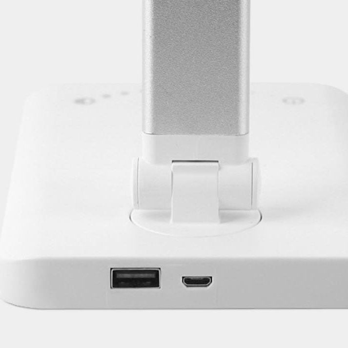 Norvo | Minimalistisk Intelligent Firkanthåndtak Sammenleggbart USB LED Skrivebordslampe