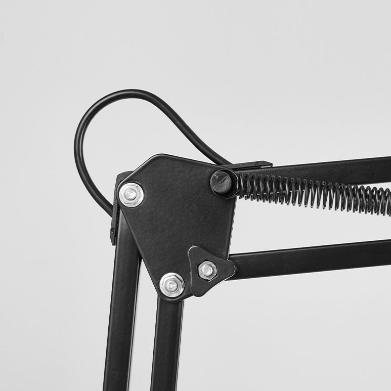 Norvo | Moderne minimalistisk sammenleggbar bordlampe med lang arm og klemme laget av ABS med 1 lys for soverommet