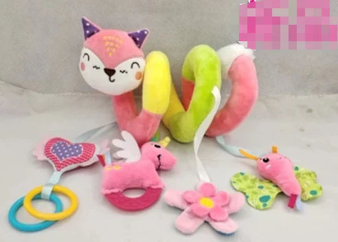 Norvo | Grip og Lek Bue for Barnevogn & Bilsete – Fargerik Aktivitets Spiral