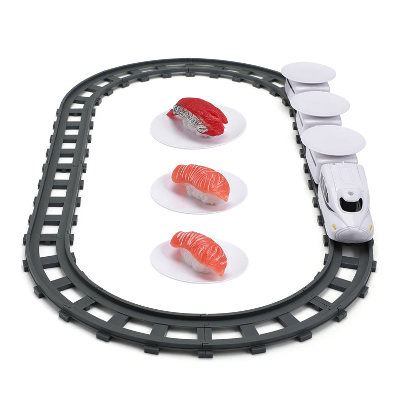 Norvo | Rotary Sushi Tog Leketog Rolle Spiller Transportbånd Sett - Batteridrevet