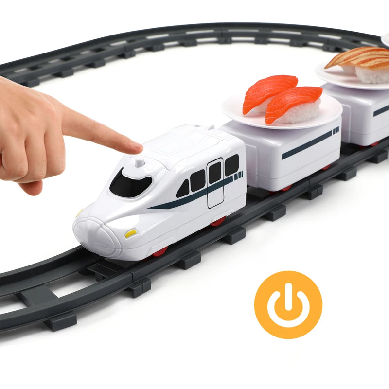 Norvo | Rotary Sushi Tog Leketog Rolle Spiller Transportbånd Sett - Batteridrevet