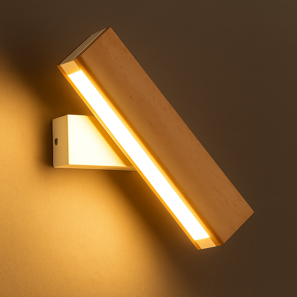Norvo | Minimalistisk Tre LED Vegglampe med Justerbar Arm