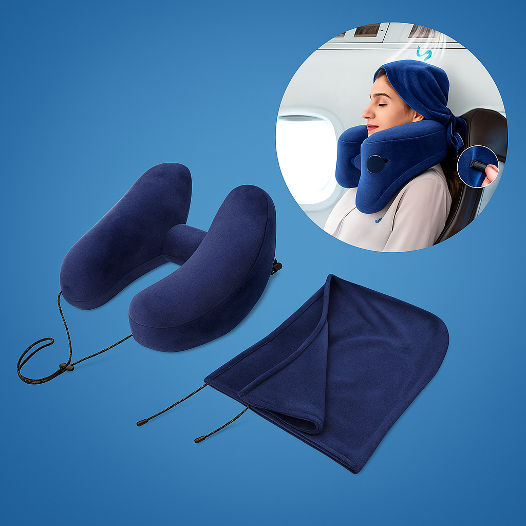 Lysblokkering hette – Myk plysjdeksel – Ergonomisk nakkestøtte – Bærbar komfort for lange reiser Norvo