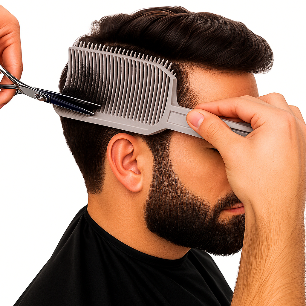 Varmebestandig hårblanding verktøy – Fleksibel slitesterk plast – Profesjonell barber & hjemme DIY hårklipp styling bollevift