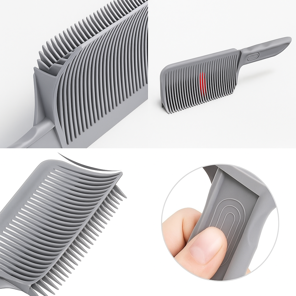 Varmebestandig hårblanding verktøy – Fleksibel slitesterk plast – Profesjonell barber & hjemme DIY hårklipp styling bollevift