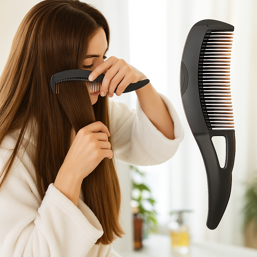 Hulldesign – Myk spiss hodebunnsmassasjer – Lindrer kløe – Fjerner flass – Sunt rent hår Norvo